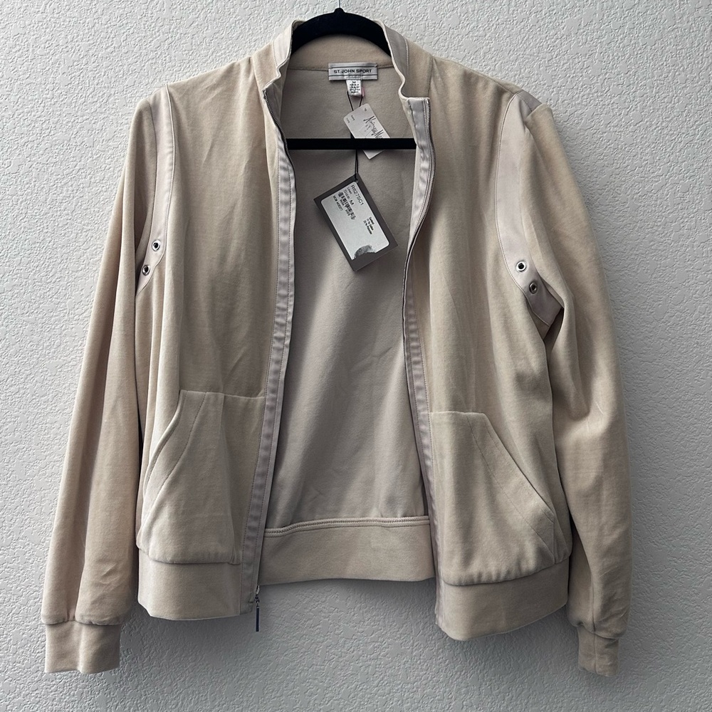 St. John sport velour jacket NWT